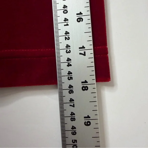 Women’s Red Velour V-Neck Top Small - Picture 7 of 8